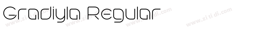 Gradiyla Regular字体转换